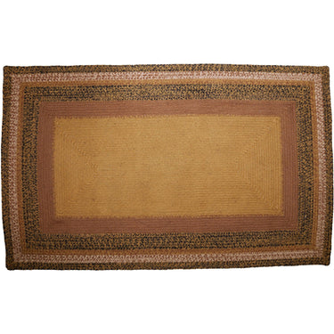 Kettle Grove Jute Rug Rect Stencil Star w/ Pad 36x60 - The Fox Decor
